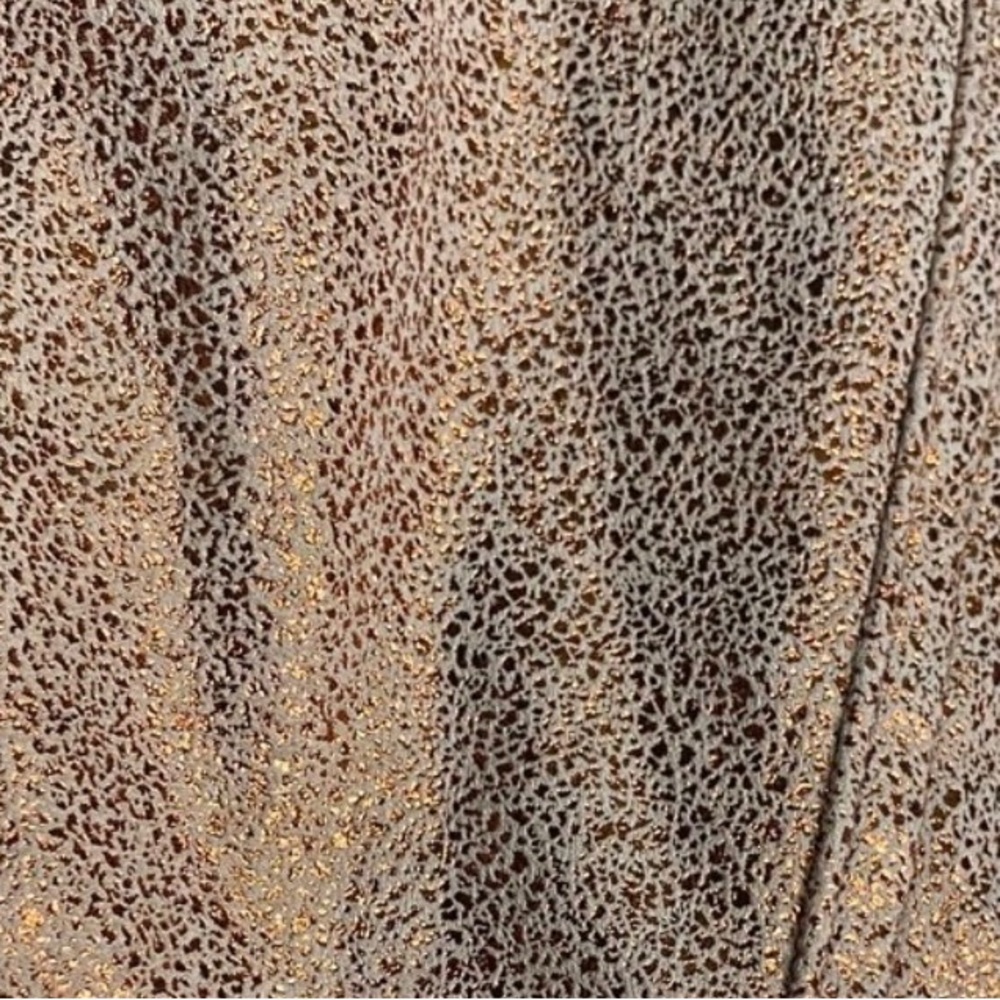 Free People Skirt 6 Medium Gold Sparkle Modern Femme Mini High Rise - Picture 4 of 4